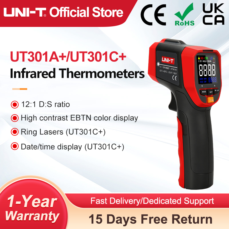Soap Making Thermometer - UNI-T UT301A + UT301C + termometro