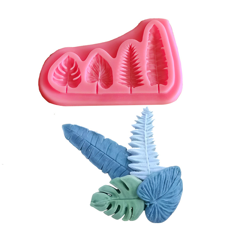 Soap Making Material - Stampi in silicone con foglie di