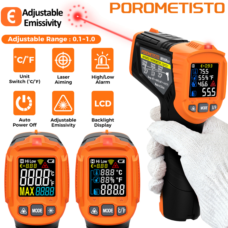 Soap Making Thermometer - Termometro a Infrarossi -50~380°C, Misuratore Digitale