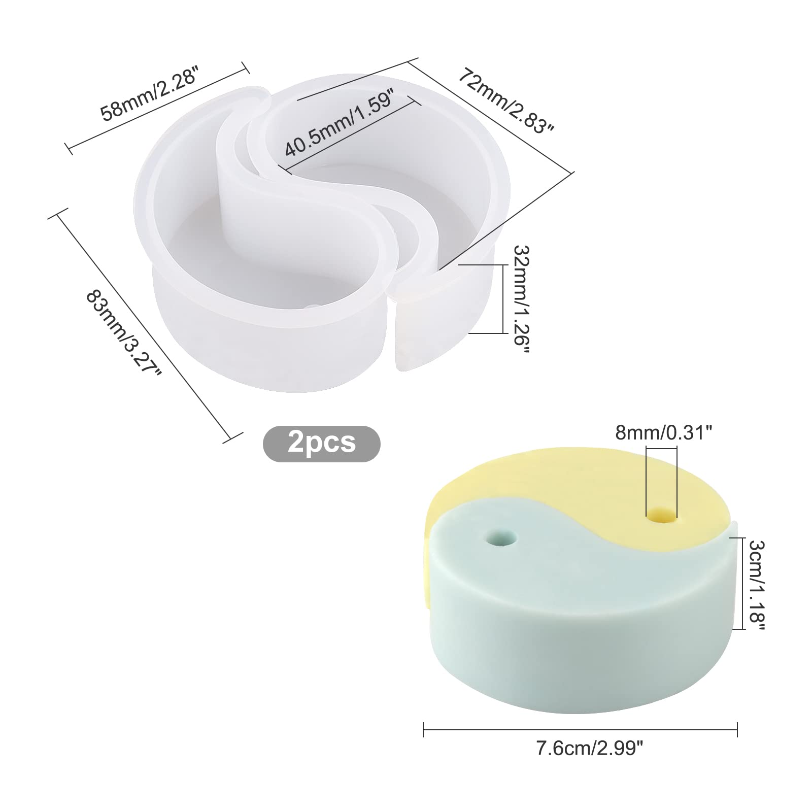 Stampo in Silicone Yin Yang pe - Soap Making Additives recensione e prezzo