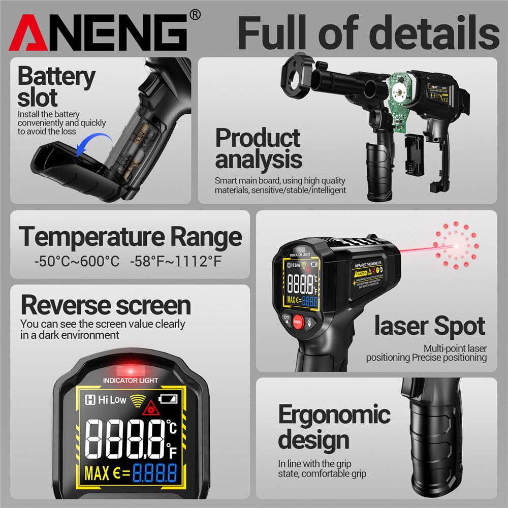 ANENG TH203 Termometro a infra - Soap Making Thermometer recensione e prezzo
